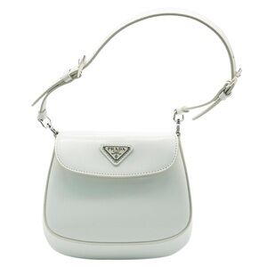 Prada 2021 Mini Cleo Spazzolato Leather Shoulder Crossbody Bag